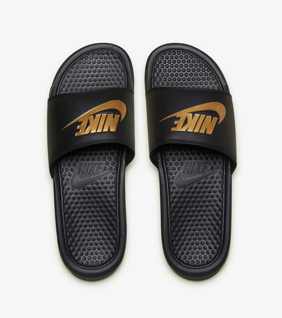Dép Nike Benassi JDI 'Black Gold' 343880-016 - Ảnh 3