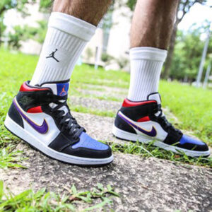 Alternative view of Giày Nike Air Jordan 1 Mid 'Lakers Top 3' 852542-005