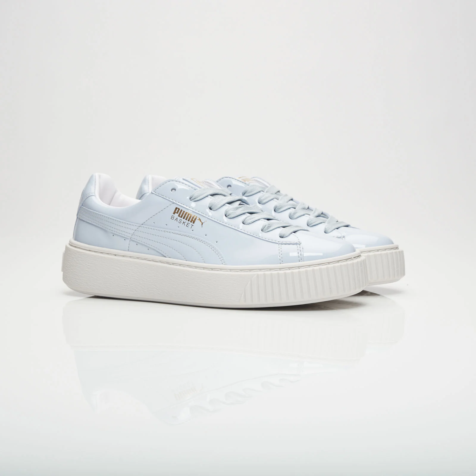 Giày Puma Basket Platform Patent Halogen Blue 363314-01 - Ảnh 5