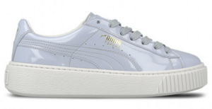 Giày Puma Basket Platform Patent Halogen Blue 363314-01