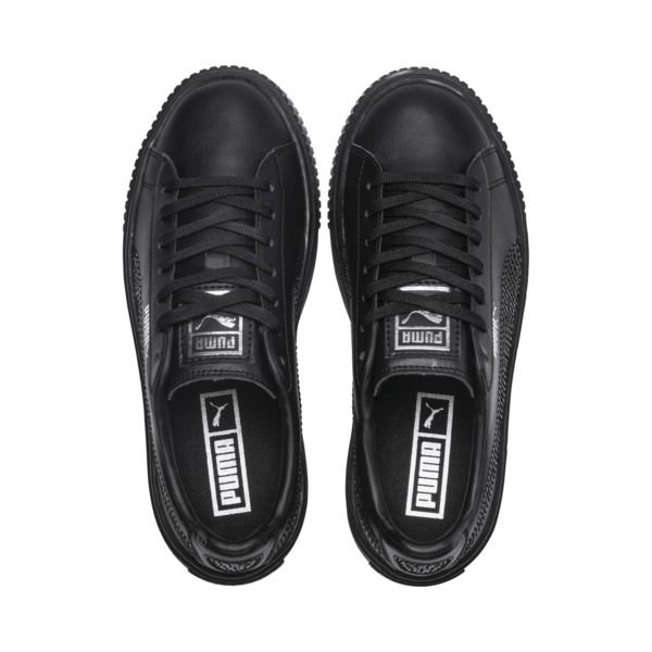 Giày Puma Basket Platform 'Black' 367237-01 - Ảnh 3