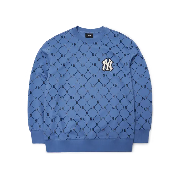 Áo MLB Monogram Diamond New York Yankees 'Blue'  3AMTM0314-50BLD