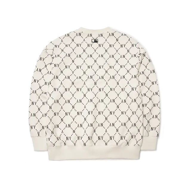 Alternative view of Áo MLB Monogram Diamond New York Yankees 'White' 3AMTM0314-50CRS