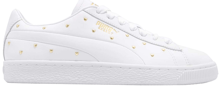 Giày Puma Basket Studs 'White' 369298-01