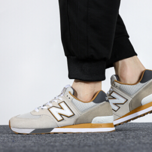 Alternative view of Giày New Balance 574 'Grey Yellow' ML574PO2