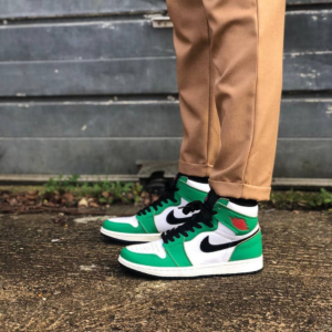 Alternative view of Giày Nike Air Jordan 1 Retro High 'Lucky Green' (W) DB4612-300
