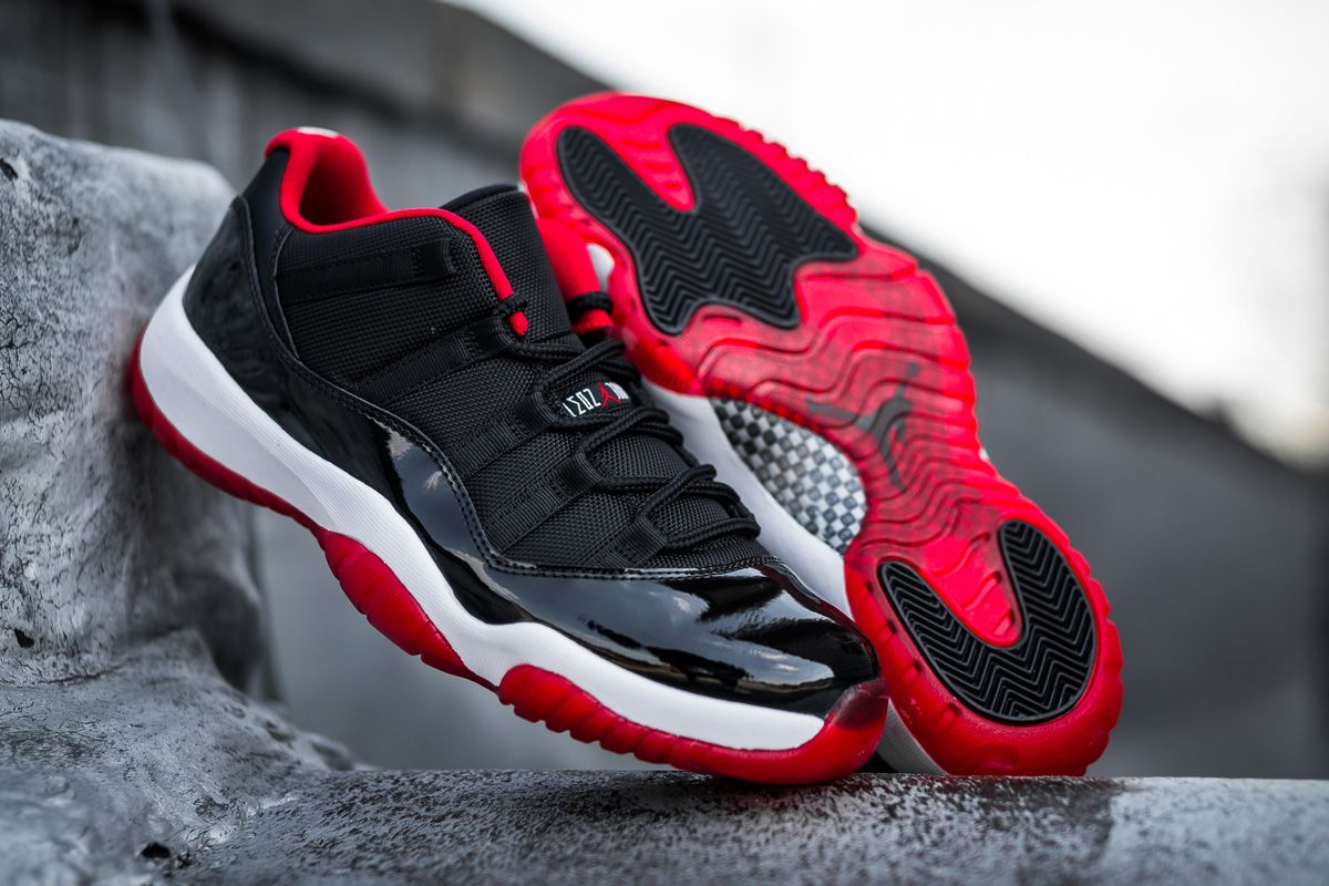Giày Nike Air Jordan 11 Retro Low BG 'Bred' 528896-012 - Ảnh 2