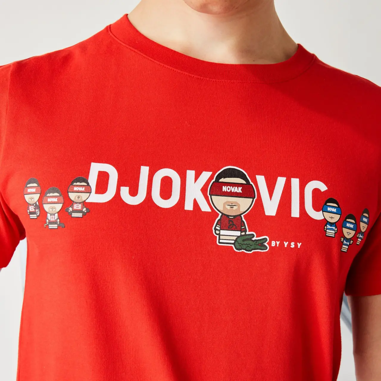 Alternative view of Áo Lacoste Collab Youssef SY Breathable Cotton T shirt TH7543-KHS