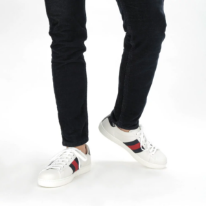 Alternative view of Giày Gucci Ace Leather 'Blue' 386750-A38D0-9072