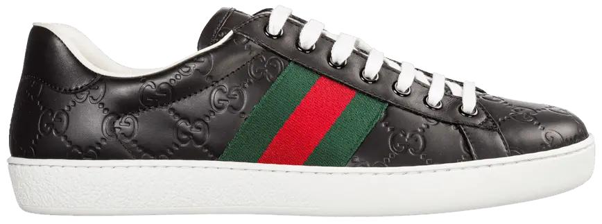 Giày Gucci Ace 'Black Logo' 386750-CWCG0-1070