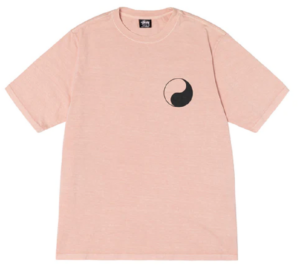 Ao Stussy x Our Legacy Work Shop Yin Yang Pigment Dyed Tee 'Blush'