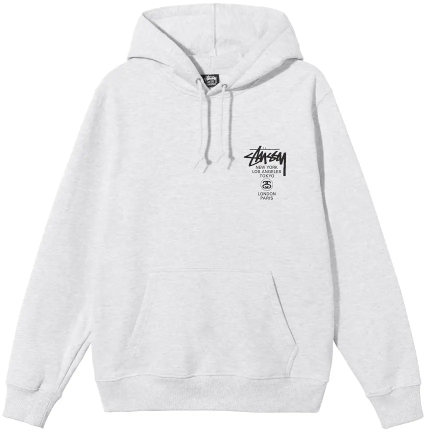 Áo Stussy World Tour Hoodie Grey