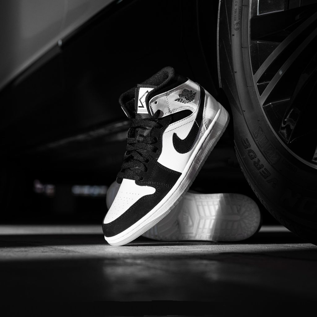 Giày Nike Air Jordan 1 Mid 'Diamond Shorts' DH6933-100 - Ảnh 7