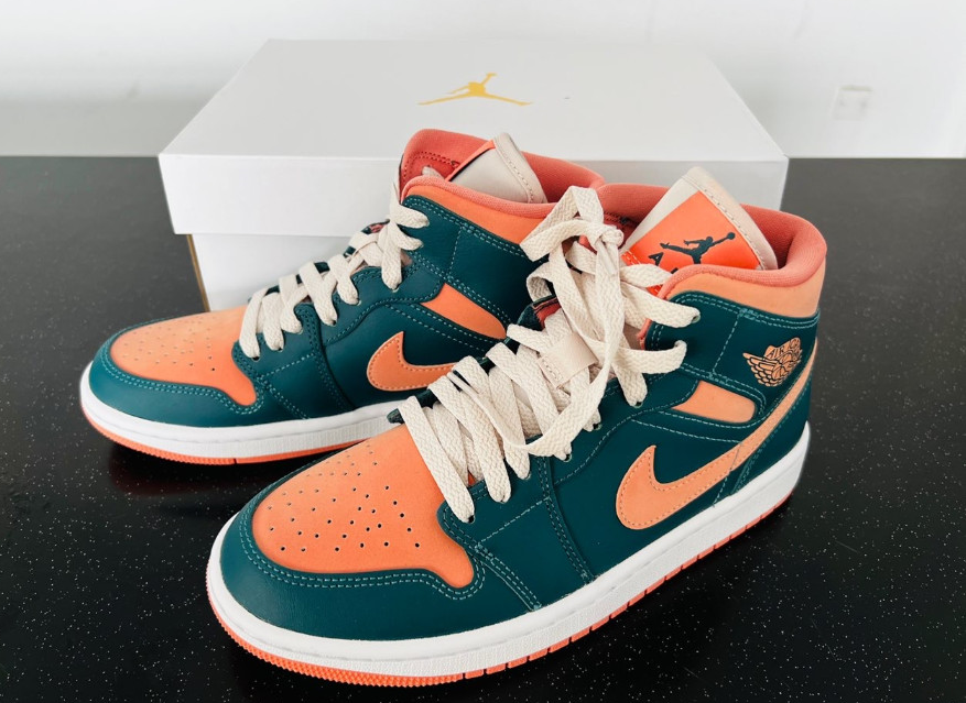 Giày Nike Air Jordan 1 Mid 'Pink Blue' BQ6472-308 - Ảnh 4