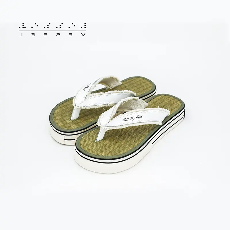 Dép xVESSEL x Peace and After SLIDES Natural - Ảnh 3