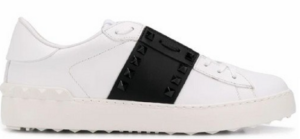 Giày Valentino Rockstud Hidden Sneakers White Black Women SW0S0A01 LTU A01