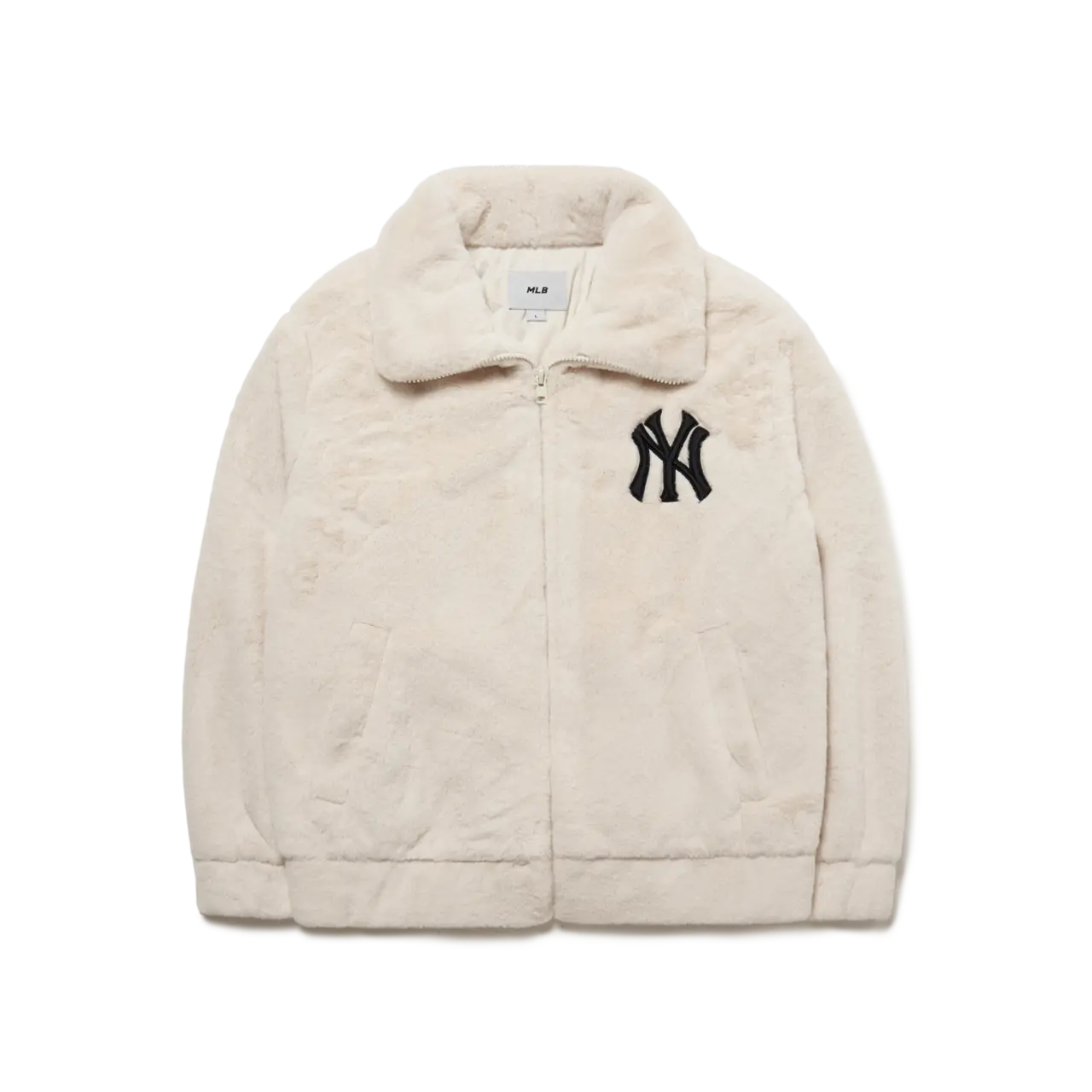 Áo MLB Basic Stand Neck Mega Logo Plush Jumper NY Yankees 3AJPF0416-50CRS