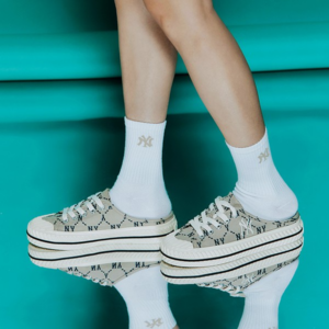 Alternative view of Giày MLB Playball Mule Dia Monogram New York Yankees 'Beige' 3AMUMDA2N-50BGS