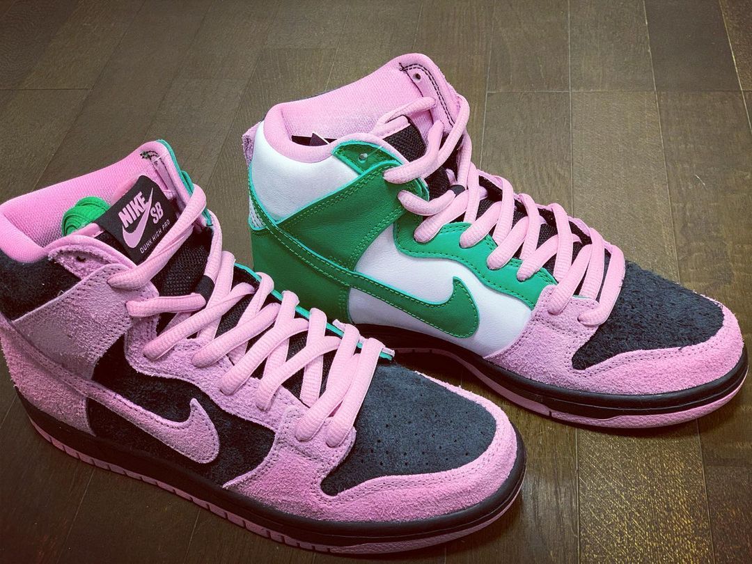 Giày Nike Dunk High Pro 'Premium SB Invert Celtics' CU7349-001 - Ảnh 4