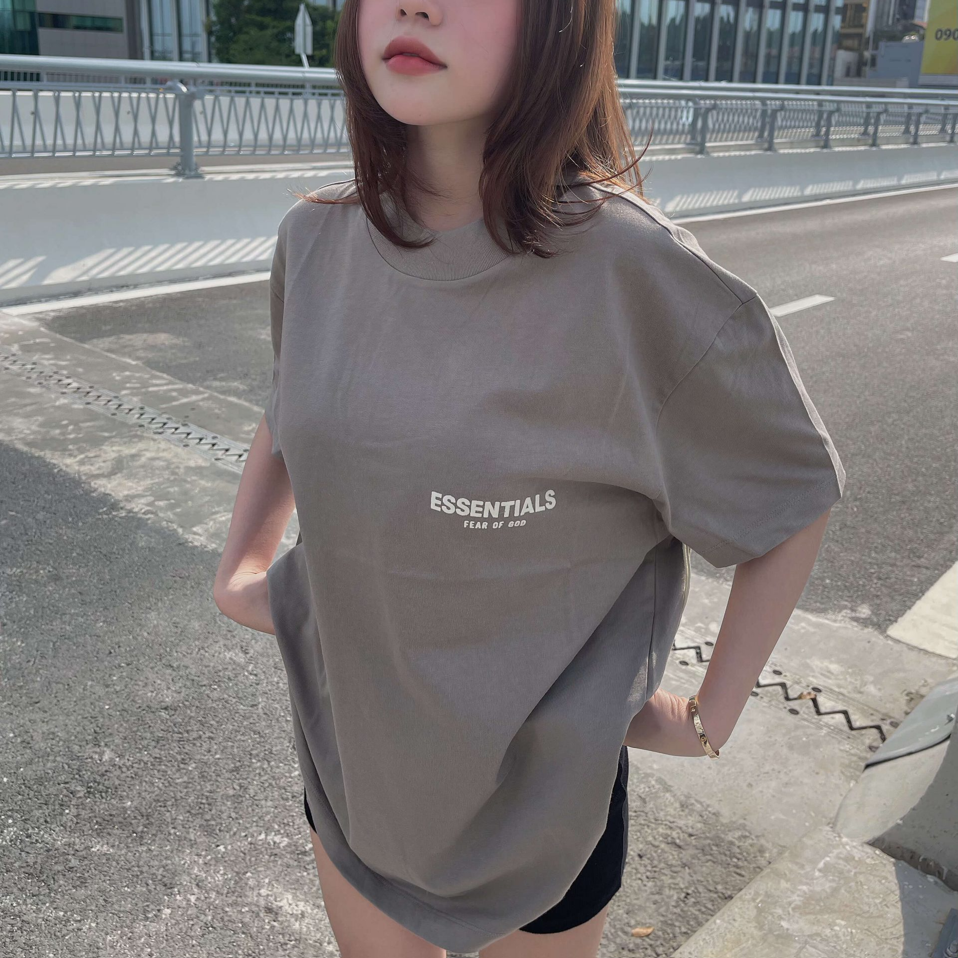 Ao Fear Of God Essentials T Shirt Desert 'Taupe'