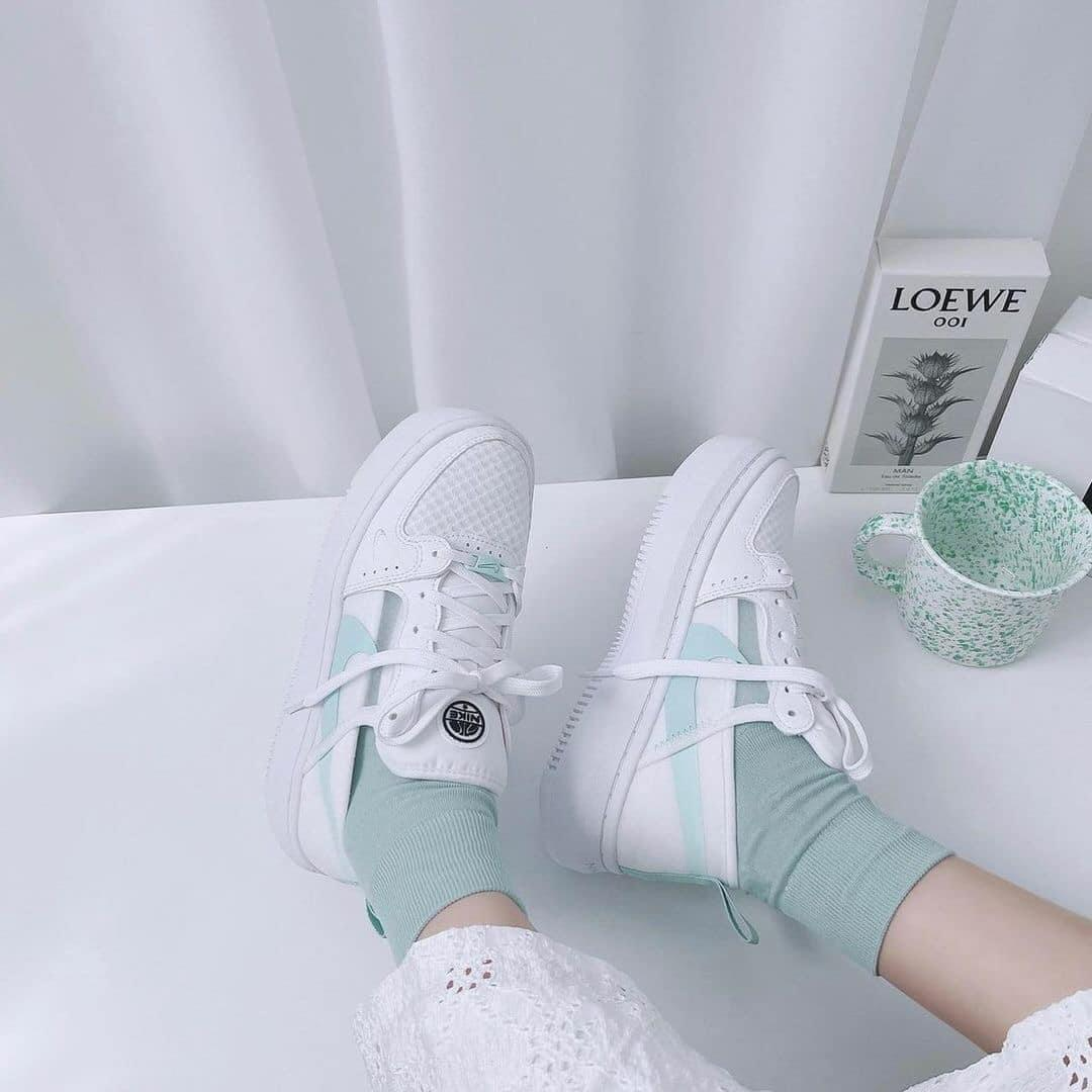 Giày Nike Wmns Court Vision Alta TXT 'White Light Dew' CW6536-100 - Ảnh 4