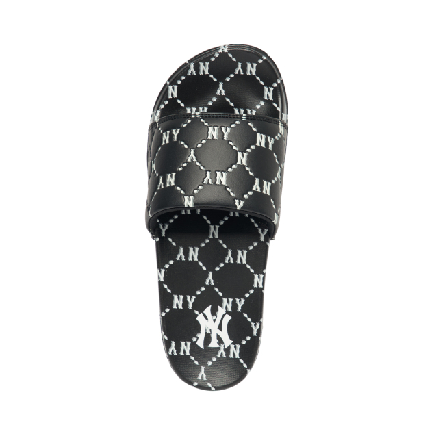 Dép MLB Mound Dia Monogram New York Yankees Black 3ALPAD123-50BKS - Ảnh 3