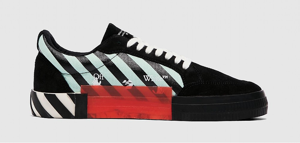 Giày Off-White Vulc Sneaker Low Black Green OMIA085R21LEA006-1045 - Ảnh 6