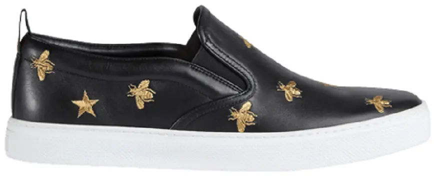 Giày Gucci Slip-On 'Bees Black' 407364-AXWB0-1076