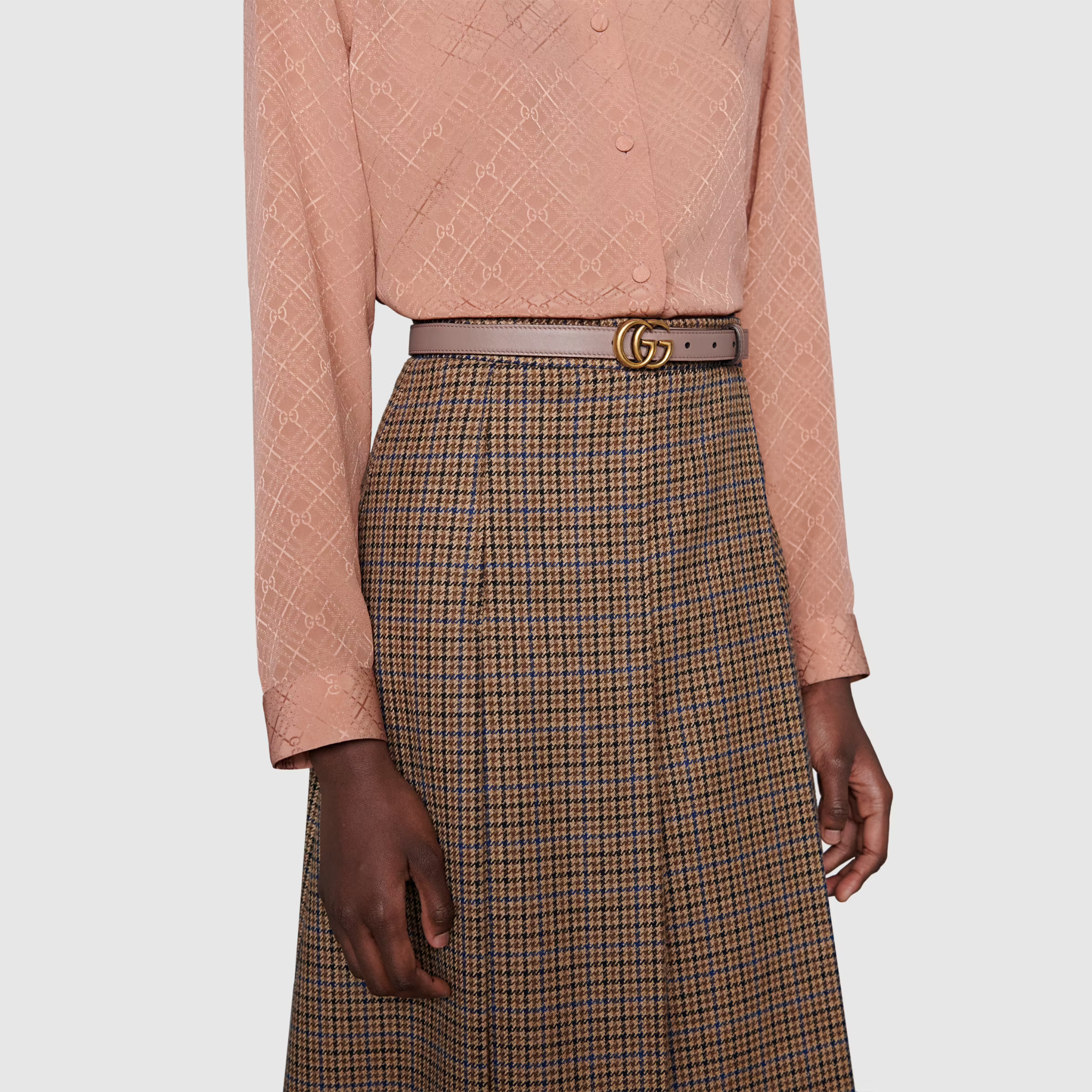 Thắt Lưng Gucci Marmont Double G 409417-AP00T-5729 - Ảnh 2