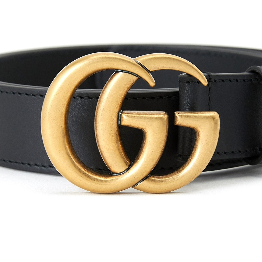 That Lung Gucci Double G 'Black' 414516-AP00T-1000