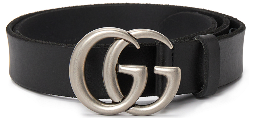 That Lung Gucci Double G 'Black' 414516-CVE0N-1000