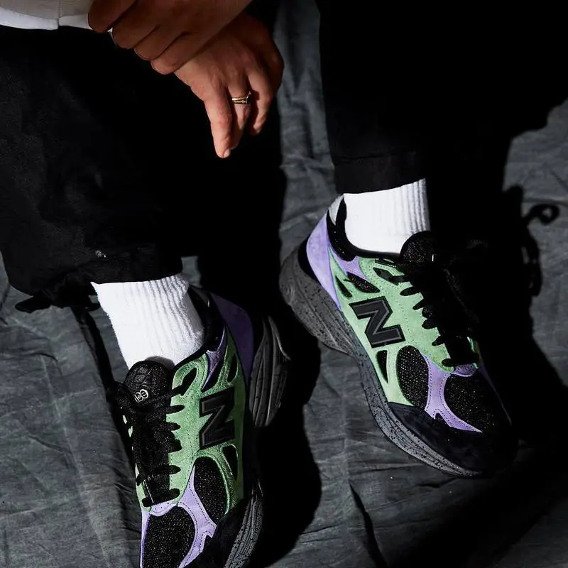 Alternative view of Giày New Balance Stray Rats x 990v3 Made in USA 'The Joker' M990SK3
