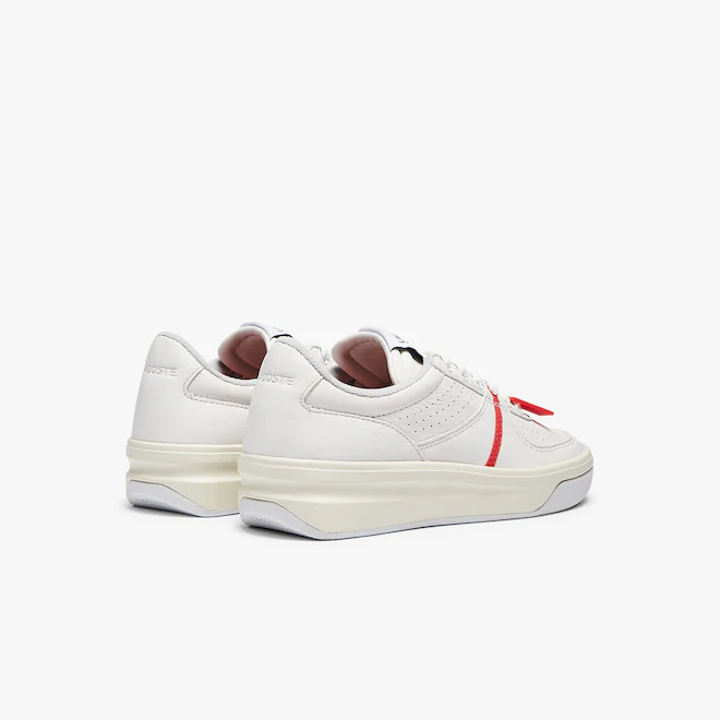 Giày Lacoste Quantace Leather Trainers White Red RZ0100W51C - Ảnh 3