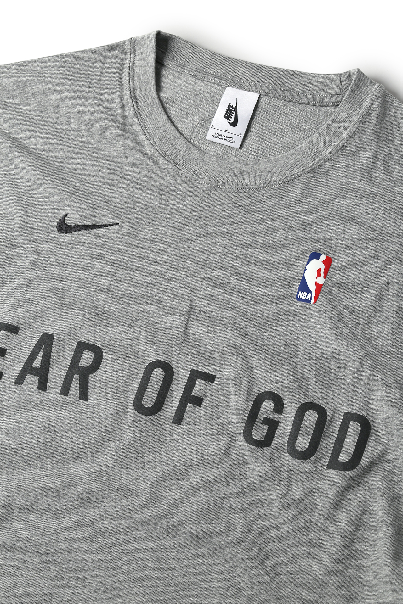 Áo Nike X Fear Of God x NBA NRG Tee Grey CU4699 063 - Ảnh 2
