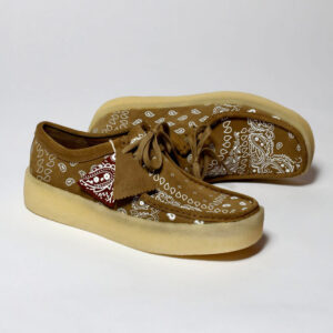 Giay Clarks Wallabee Cup 'Dark Olive Print' 261-68523