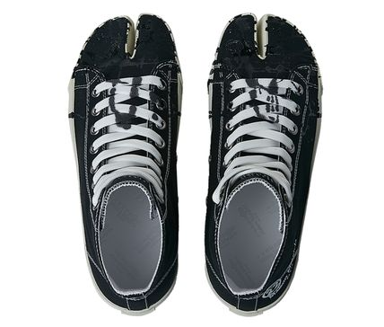 Giày Maison Margiela Vandal Tabi Canvas High 'Black Spill' S57WS0348-P2347-T8013 - Ảnh 3
