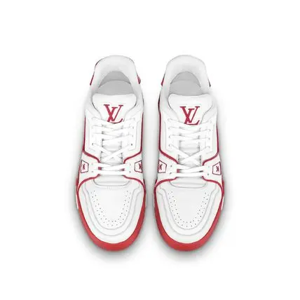Alternative view of Giày Louis Vuitton Trainer Monogram 'White Red' 1A8SK2