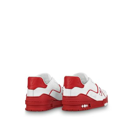 Giày Louis Vuitton Trainer Monogram 'White Red' 1A8SK2 - Ảnh 3