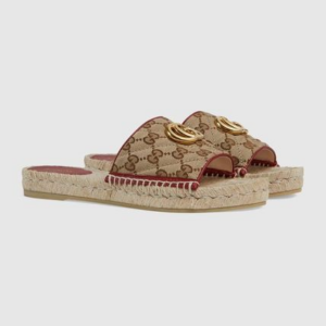 Alternative view of Dép Gucci Wmns GG Logo Canvas Sandals 620120-KQWM0-9761