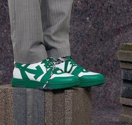 Giày Off-White Out of Office Low 'Dirty White Green' OMIA189R21LEA001-0455 - Ảnh 2