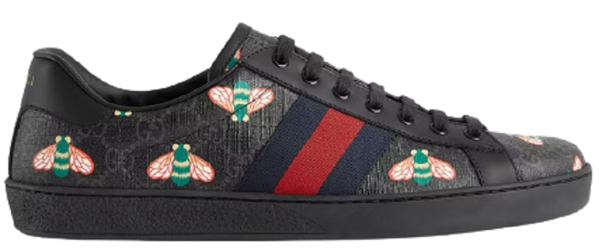 Giày Gucci Bee Print Ace Sneaker 429445-UIE10-1095