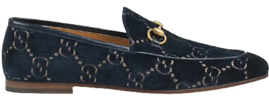 Giày Gucci Men's Gucci Jordaan GG Velvet Loafer 430088-9TI90-4286