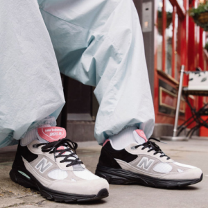 Alternative view of Giày New Balance 991.9 Made In UK 'Grey Pink' M9919FR