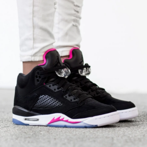 Alternative view of Giày Nike Air Jordan 5 Retro GS 'Deadly Pink' 440892-029