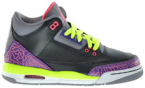 Giày Nike Air Jordan 3 Retro GS 'Black Atomic Red' 441140-039