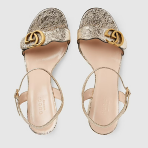 Alternative view of Giày Gucci Metallic Laminate Leather Mid-heel Sandal 453379-DKT00-7100