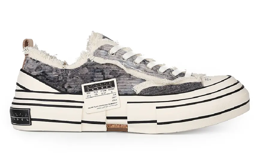 Giày xVESSEL G.O.P Lows Corduroy Gray Tie Dye S21X15G