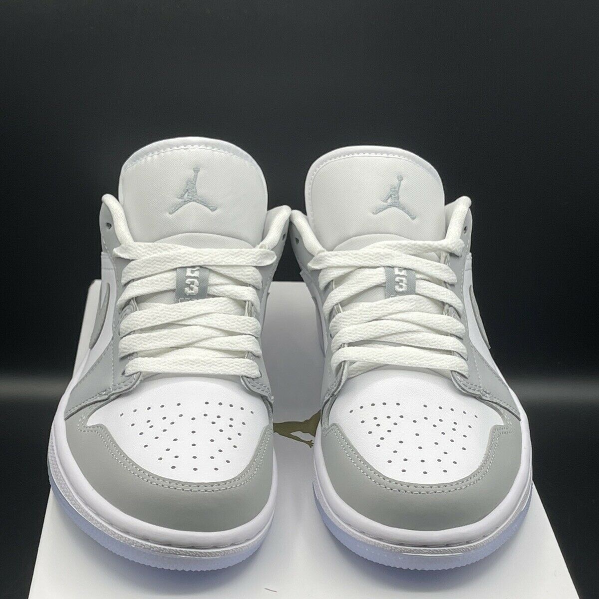 Giày Nike Wmns Air Jordan 1 Low 'White Wolf Grey' DC0774-105 - Ảnh 7