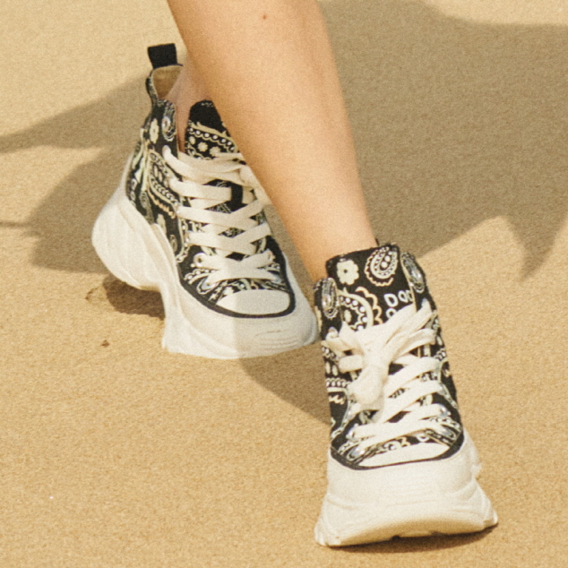 Giày MLB Chunky High New York Yankees Light Paisley 3ASHULP2N-50BKS - Ảnh 4