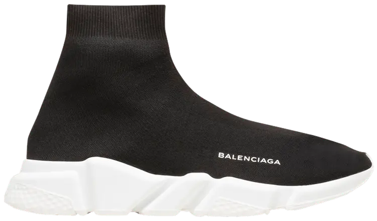 Giày Balenciaga Speed Trainer Mid 'Black' 458653-W05G0-1000
